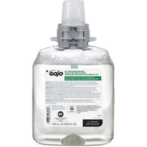 Savon pour les mains FMX-12 E1, Mousse, 1250 ml, Sans parfum Equipex