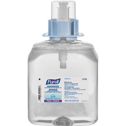 D&eacute;sinfectant pour les mains FMX-12 avanc&eacute;e et certifi&eacute;e &eacute;cologique, 1,2 L, Cartouche de recharge, 70 % alcool Equipex