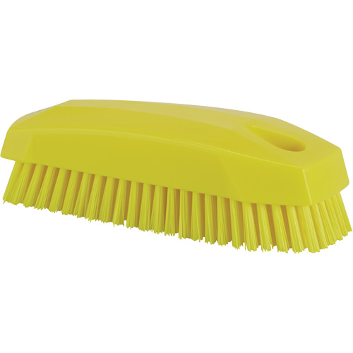 Brosse &agrave; main, Soies Ferme, Longueur de 5", Jaune Equipex