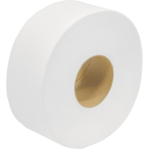 Papier hygi&eacute;nique de premi&egrave;re qualit&eacute; Snow Soft JRT, Rouleau G&eacute;ant, 2 Pli, Longueur 1000', Blanc Equipex