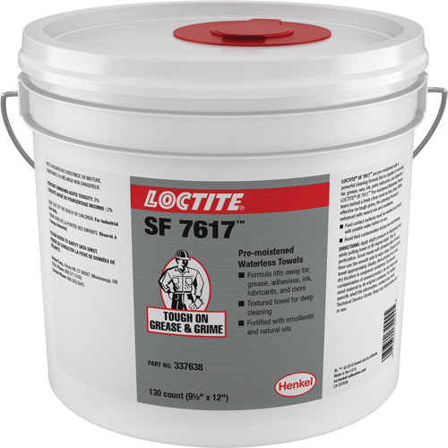 SF 7617 Industrial Hand Wipes, 130 Wipes, 12" x 9-1/2" Equipex