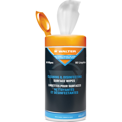 Disinfectant Cleaner Degreaser Surface Wipes, 12" x 5.5", 80 Count Equipex