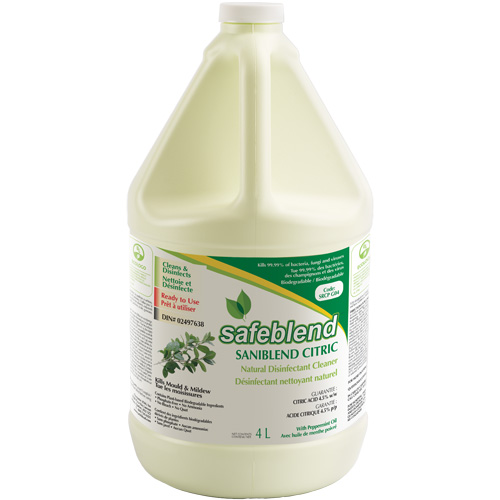 CITRIC Peppermint Oil Disinfectant Cleaner, 4 L, Jug Equipex