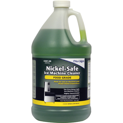 Nettoyant pour machine &agrave; glace sans danger pour les surfaces nickel&eacute;es, 1 gal., Cruche Equipex