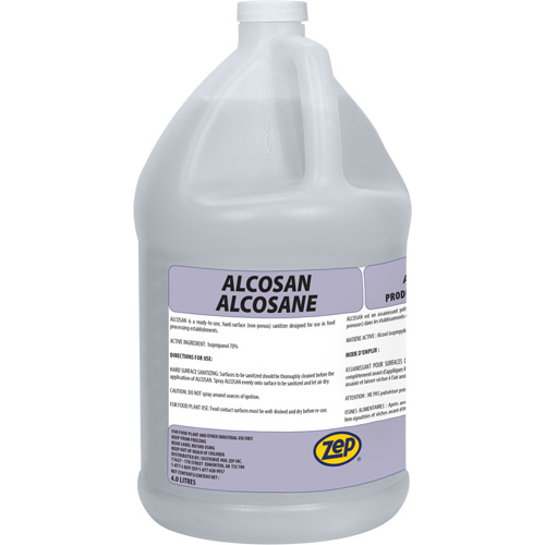 Alcosan Hard Surface Sanitizer, 4 L, Jug Equipex