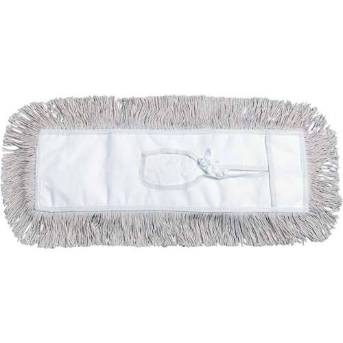 Vadrouille &agrave; &eacute;pousseter, Style &agrave; attacher, Coton, 60" lo x 5" la Equipex