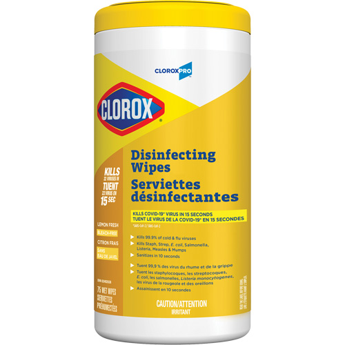 Lingettes d&eacute;sinfectantes, 75 lingettes Equipex
