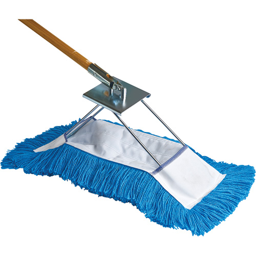 Vadrouille &agrave; &eacute;pousseter de style repliant Static-H, Style &agrave; enfiler, Nylon, 18" lo x 5" la Equipex