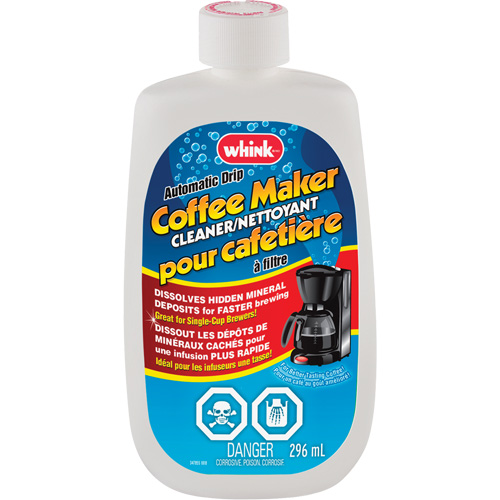 Whink&reg; Automatic Drip Coffee Maker Cleaner, 296 ml, Bottle Equipex