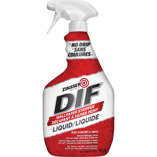 D&eacute;capant &agrave; papier peint &agrave; action rapide DIF, 946 ml, Bouteille &agrave; g&acirc;chette Equipex