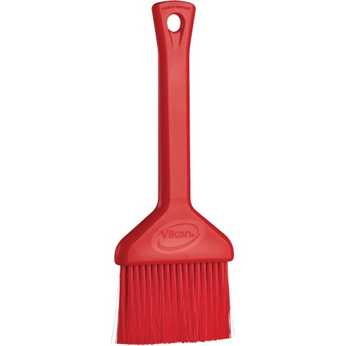 3" Pastry Brush, Soft Bristles, 7-3/4" Long, Red Equipex
