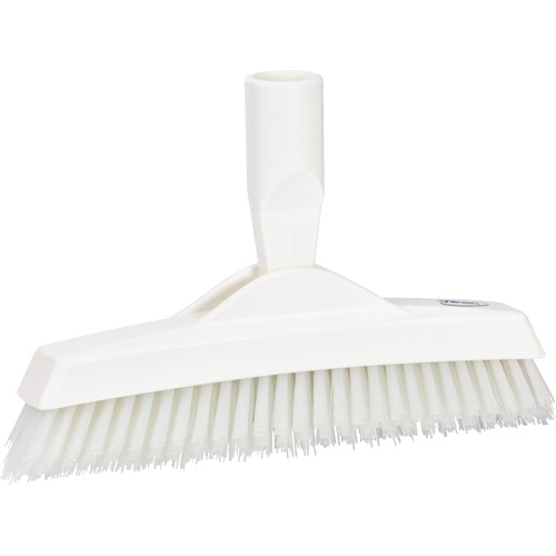 Grout Brush, Stiff Bristles, 9-1/4" Long, White Equipex