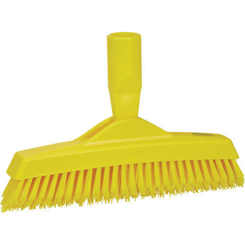 Grout Brush, Stiff Bristles, 9-1/4" Long, Yellow Equipex