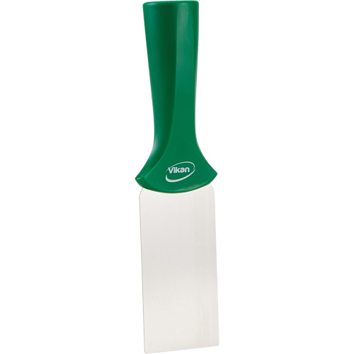 Grattoir en acier inoxydable avec poign&eacute;e montable sur manche, Vert, 2" la x 8" lo Equipex