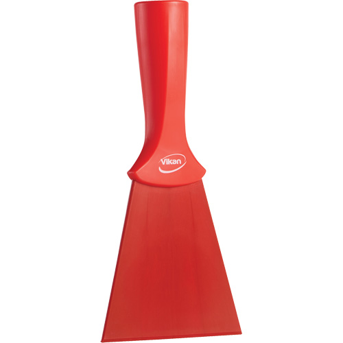 Nylon Scraper with Threaded Handle, Red, 4" W x 8" L Equipex