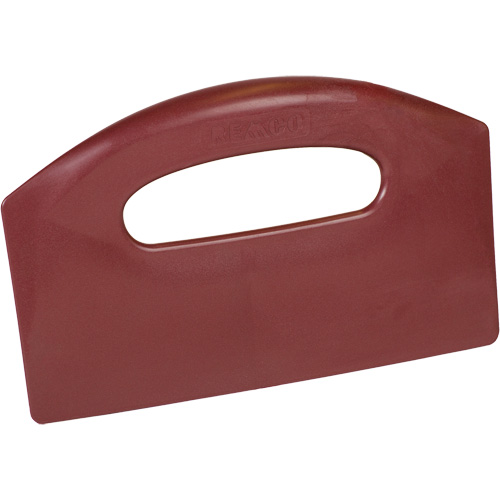 Metal Detectable Bench Scraper, Red, 8-1/2" W x 5-1/4" L Equipex