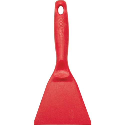 High Temperature Large Hand Scraper, Red, 4-1/4" W x 9-3/8" L Equipex
