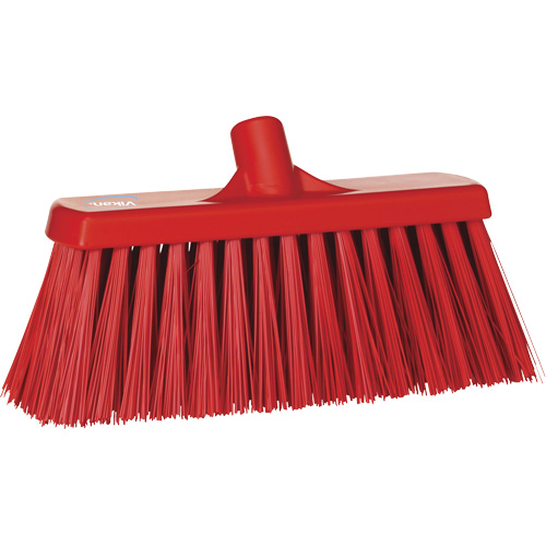 Balai-brosse robuste, Crins Ferme, 13", Polyester, Rouge Equipex
