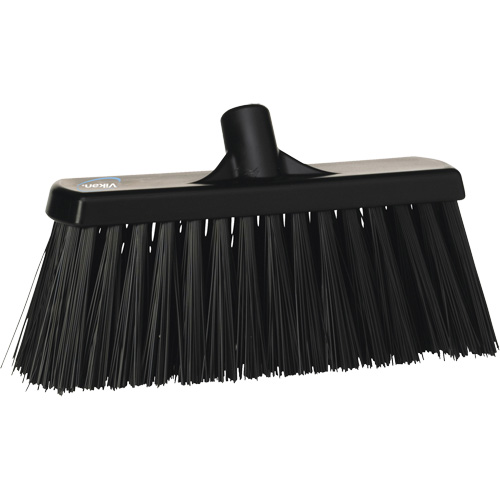 Balai-brosse robuste, Crins Ferme, 13", Polyester, Noir Equipex
