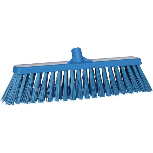Balai-brosse robuste, Crins Ferme, 20", Polyester, Bleu Equipex