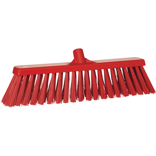 Balai-brosse robuste, Crins Ferme, 20", Polyester, Rouge Equipex