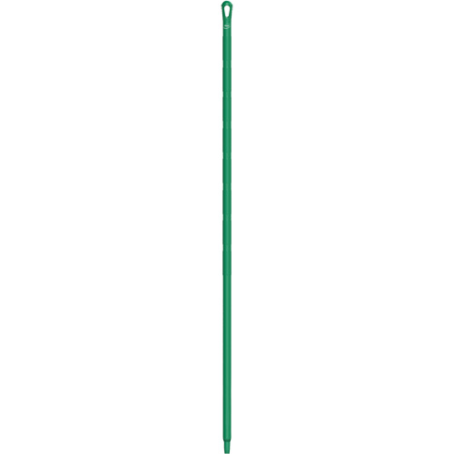 Ultra Hygiene Handle, Broom/Brush/Pad Holder/Scraper/Squeegee, Green, Ergonomic, 67" L Equipex
