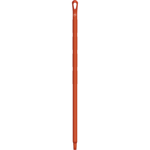 Ultra Hygiene Handle, Broom/Brush/Pad Holder/Scraper/Squeegee, Red, Standard, 40" L Equipex