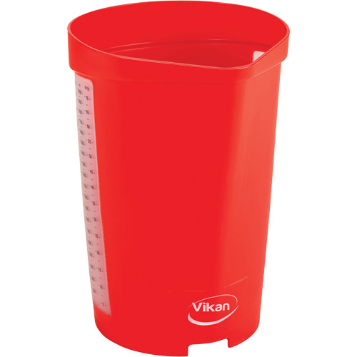 Measuring Jug, Plastic, Red, 65 oz. Equipex