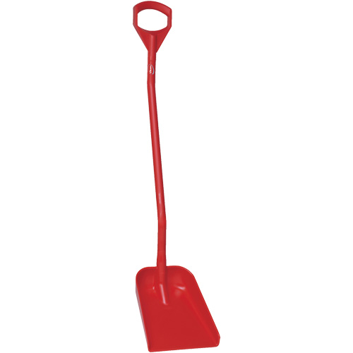 Pelle ergonomique &agrave; lame r&eacute;duite, Longueur de 50", Plastique, Rouge Equipex