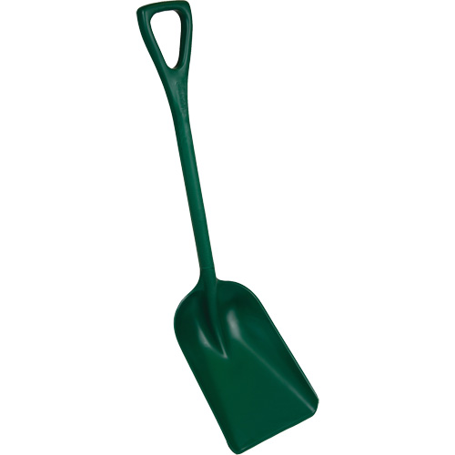 Pelle monobloc perceptible par d&eacute;tecteur de m&eacute;tal, Lame 10" x 14", Longueur de 37-1/2", Plastique, Vert Equipex