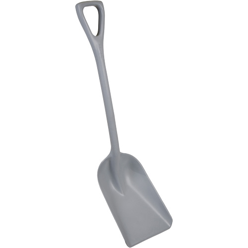Pelle monobloc perceptible par d&eacute;tecteur de m&eacute;tal, Lame 10" x 14", Longueur de 37-1/2", Plastique, Gris Equipex