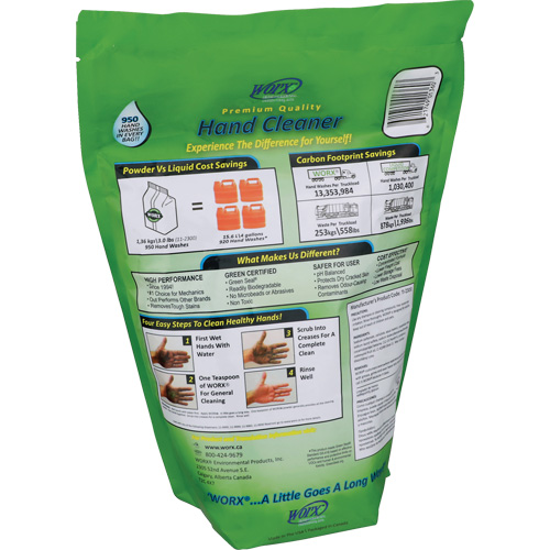Nettoyant pour les mains biod&eacute;gradable, Poudre, 3 lb, Recharge, Parfum&eacute; Equipex