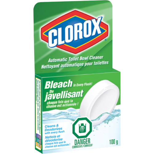 Nettoyant automatique &agrave; l'eau de Javel pour toilettes, 100 g, Tampon Equipex