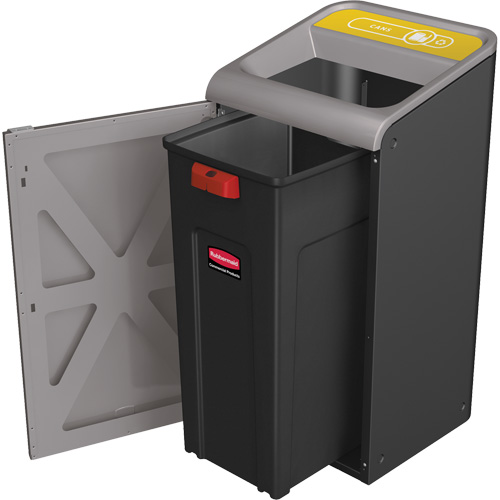 Configure Mixed Recycling Waste Container, Bulk, Steel, 45 US gal. Equipex