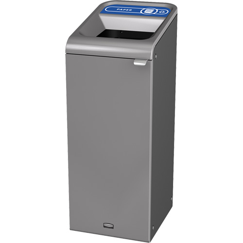 Conteneur pour d&eacute;chets de papier Configure, Vrac/Bord de rue/De bureau, Acier, 15 gal. US Equipex