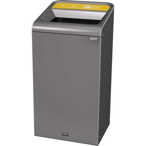 Conteneur pour d&eacute;chets de bidon Configure, Vrac/Bord de rue/De bureau, Acier, 23 gal. US Equipex