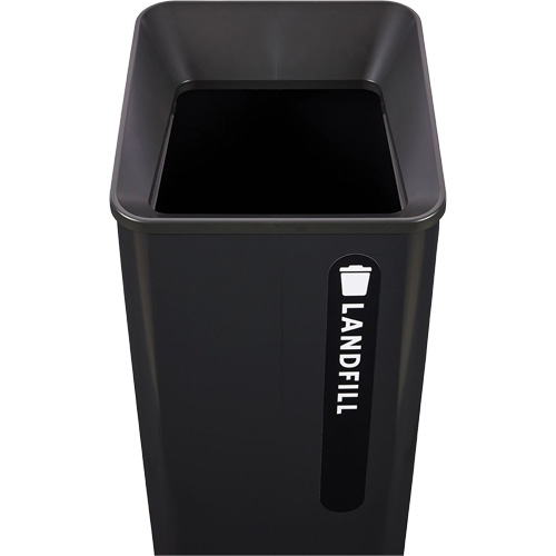 Bac d'ordures destin&eacute;s &agrave; l'enfouissement Sustain, Plastique/Acier, 23 gal. US Equipex