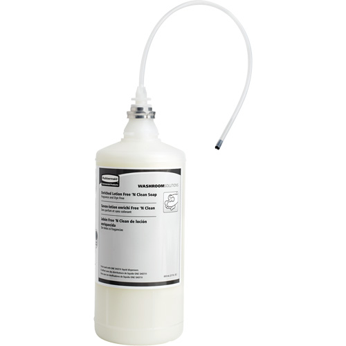 OneShot&reg; Dye & Fragrance Free Lotion Hand Soap Refill, Cream, 800 ml, Unscented Equipex