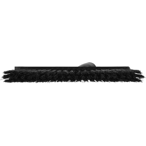 Balai biseaut&eacute; avec pas de vis inclin&eacute;, Crins Moyen, 10", Polyester, Noir Equipex