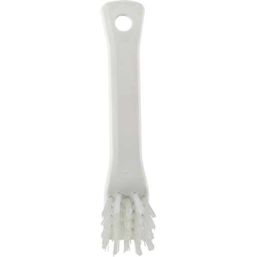 Brosse avec rebord grattoir, Soies Ferme, Longueur de 6", Blanc Equipex