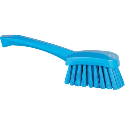 Brosse &agrave; r&eacute;curer avec manche court, Soies Doux, Longueur de 10-1/2", Bleu Equipex