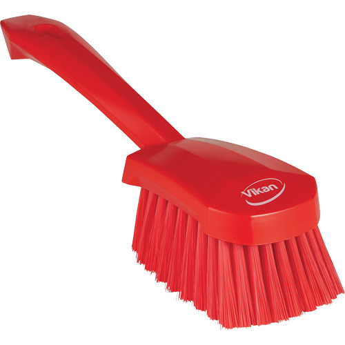 Brosse &agrave; r&eacute;curer avec manche court, Soies Doux, Longueur de 10-1/2", Rouge Equipex