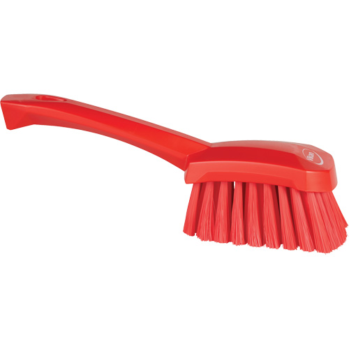 Brosse &agrave; r&eacute;curer avec manche court, Soies Doux, Longueur de 10-1/2", Rouge Equipex