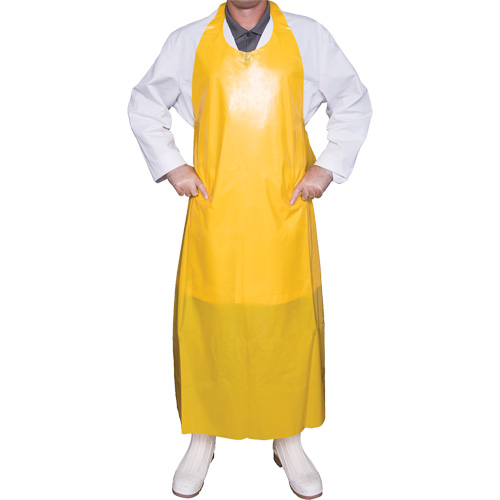 Top Dog 8 Mil. Apron, Polyurethane, 45" L x Yellow Equipex