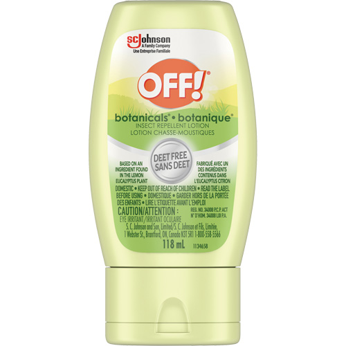 R&eacute;pulsif &agrave; insectes Botanicals Off!, Sans DEET, Lotion, 118 g Equipex