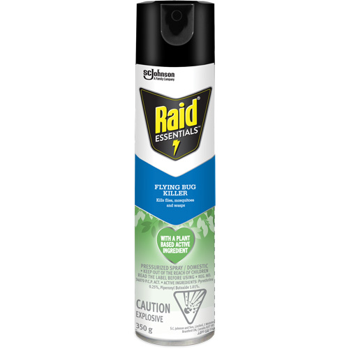 Raid&reg; Essentials Flying Bug Killer, 350 g, Aerosol Can Equipex