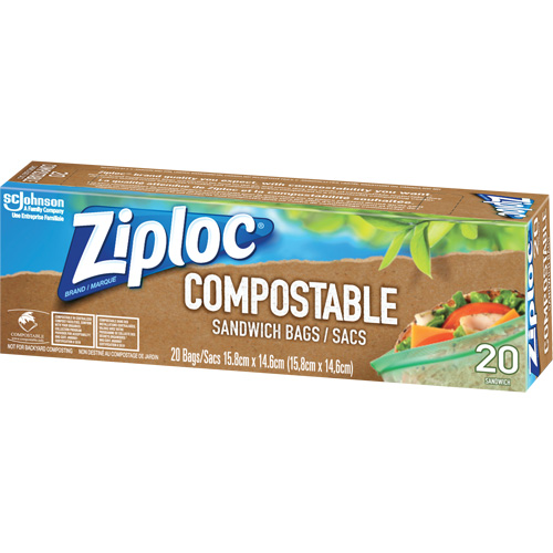 Sacs &agrave; sandwich compostables Ziploc Equipex