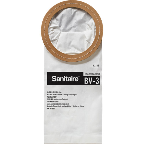 Sac en papier de qualit&eacute; sup&eacute;rieure BV-3 pour aspirateur dorsal Equipex