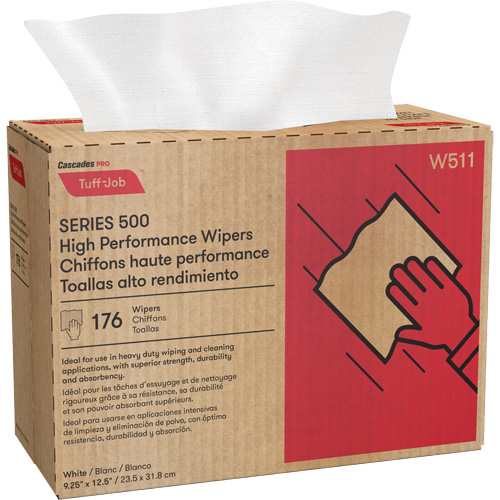 Essuie-tout Spunlace haute performance Pro Tuff-Job, Tout usage, 12-1/2" lo x 9-1/4" la Equipex