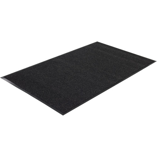 Tapis &agrave; nervures doubles, Essuie-pieds/grattoir, 2' x 3' x 1/4", Charbon Equipex